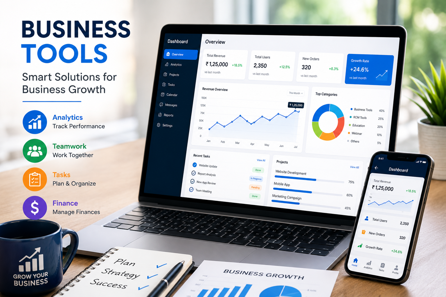 UTTAM APP STORE business tools dashboard for business growth