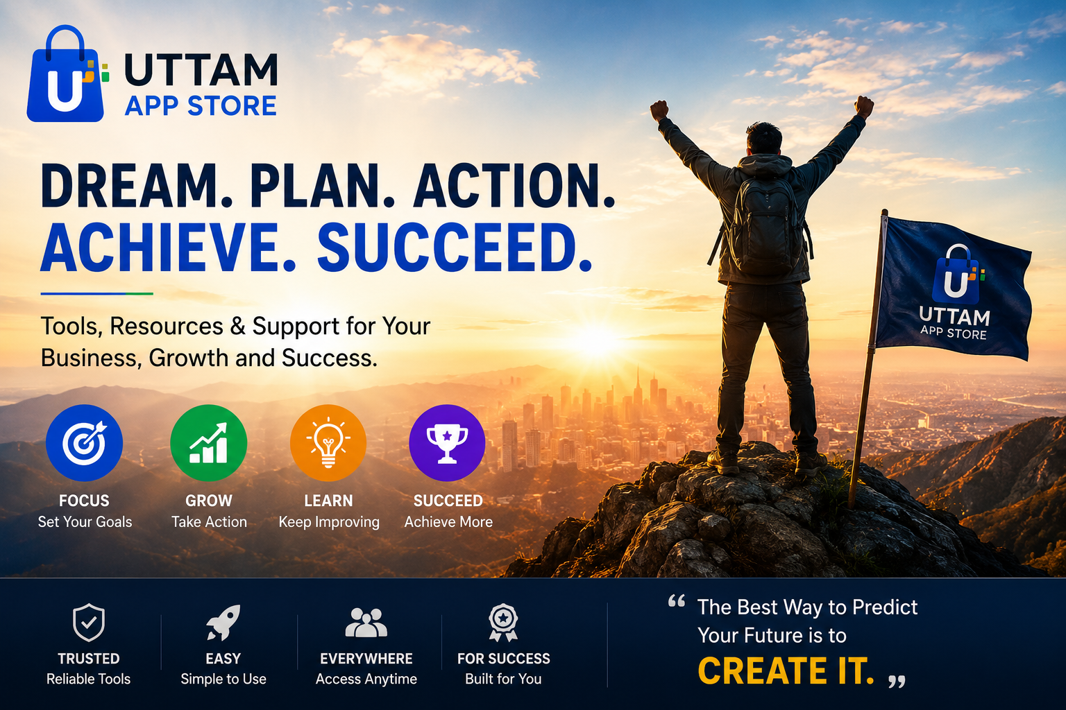 UTTAM APP STORE success motivation for business growth and achievement