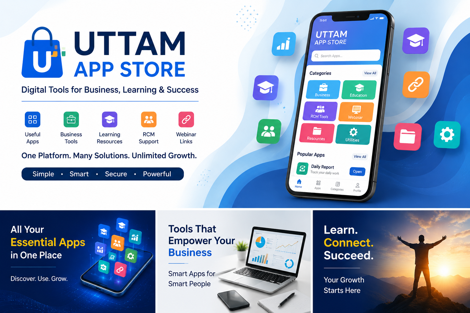 UTTAM APP STORE MAIN HERO BANNER